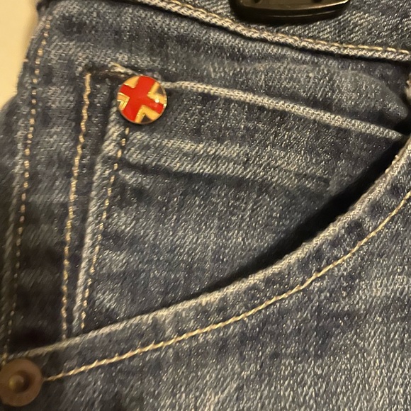 Hudson Jeans Dark Blue Women's Jean Shorts - Picture 5 of 6